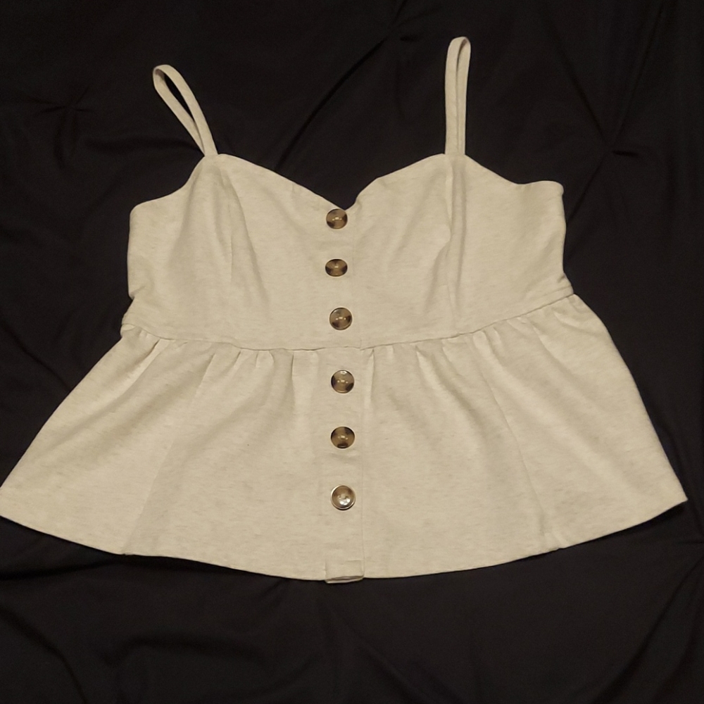 NWOT Anthropologie Peplum Tank